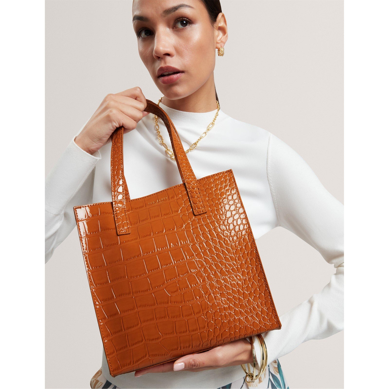 Ted Baker Croc Small Icon Tote Bag