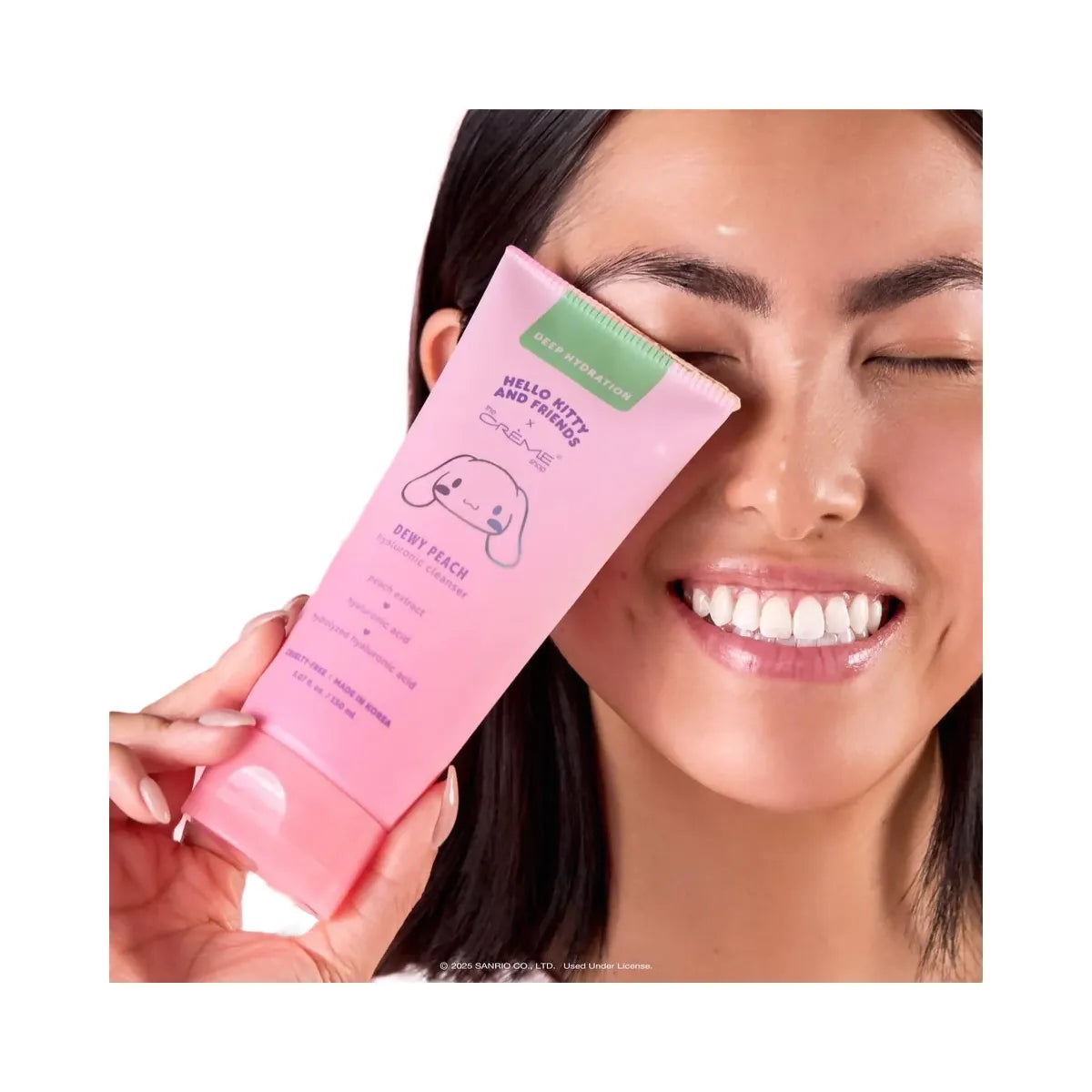 The Crème Shop Hello Kitty and Friends Dewy Peachy Hyaluronic Cleanser