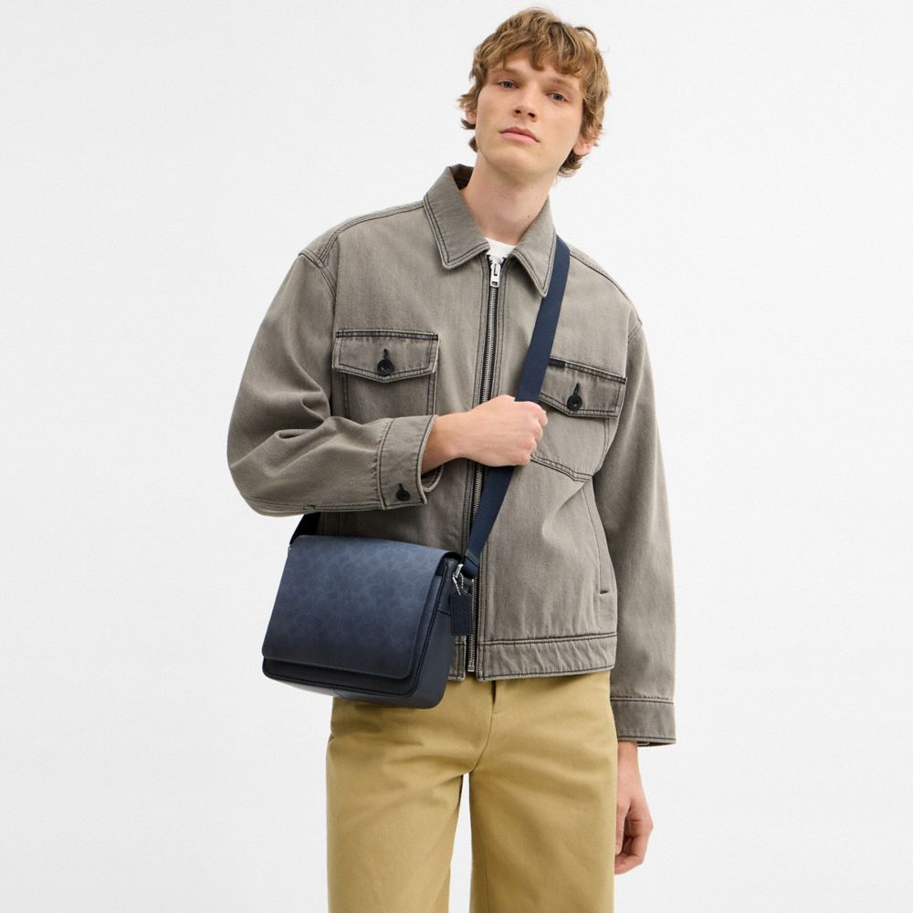 Jack Messenger Bag In Ombre Signature Canvas