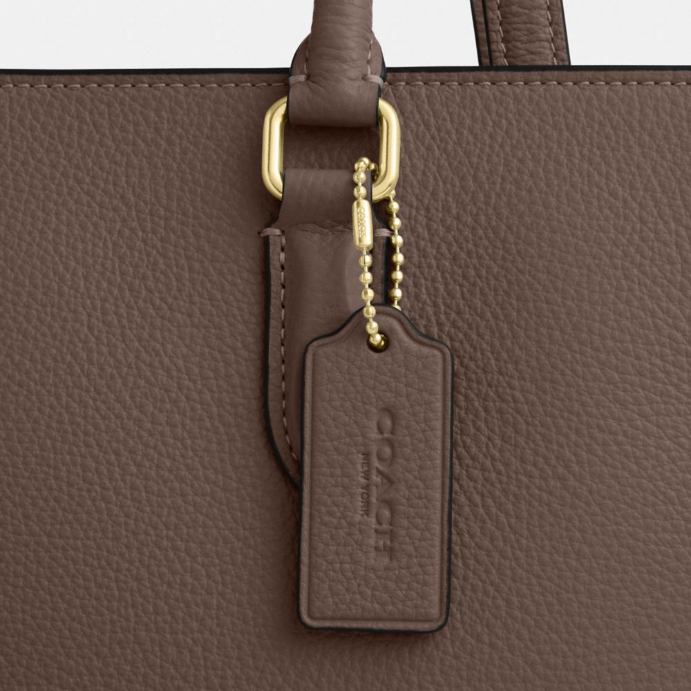 Coach Maggie Tote Bag Gold Dark Stone