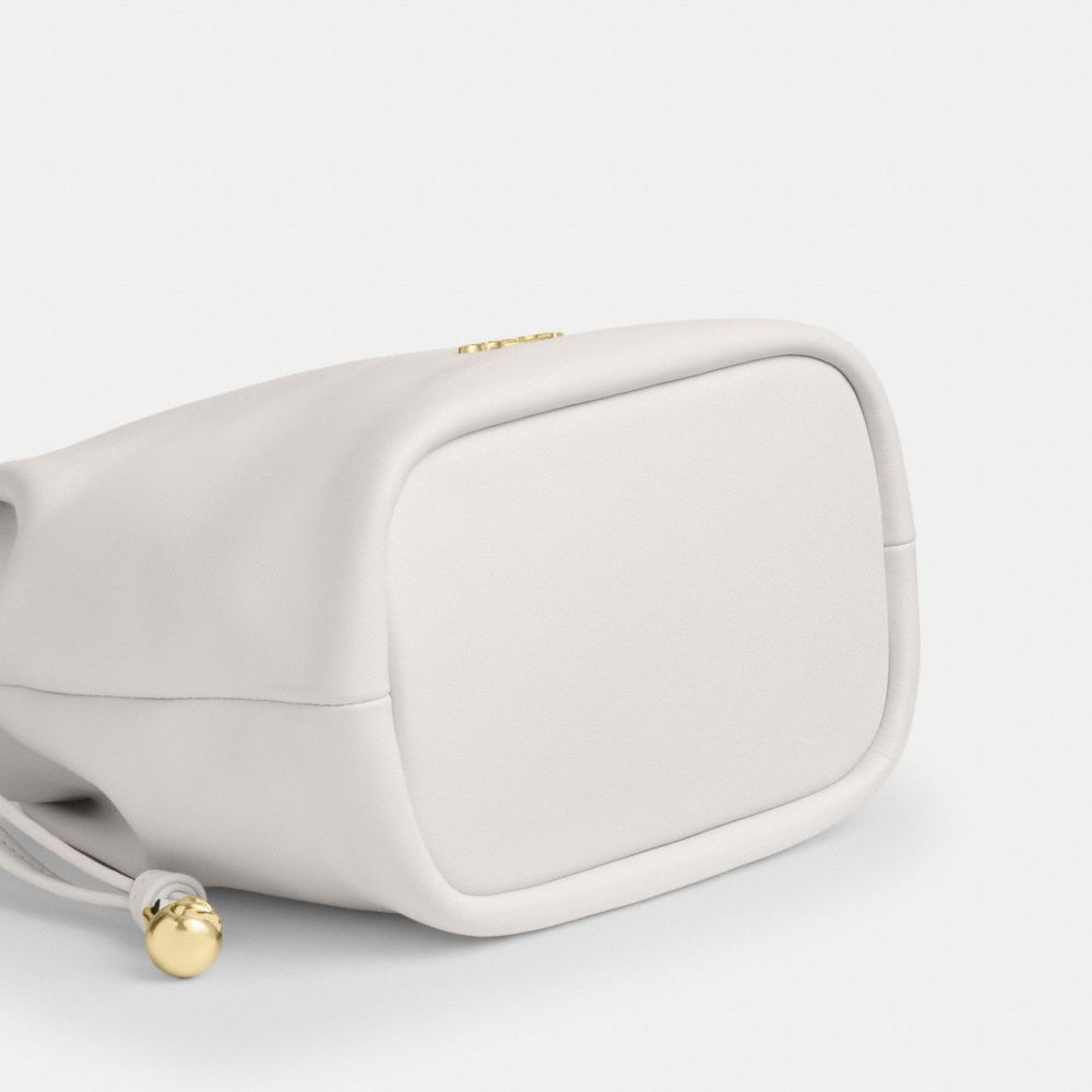 Coach Faye Mini Drawstring Bag Gold Chalk