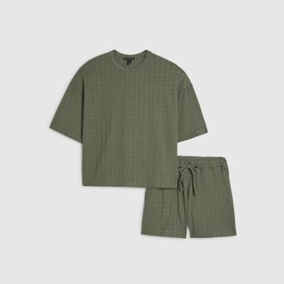 Green T-Shirt and Shorts Set