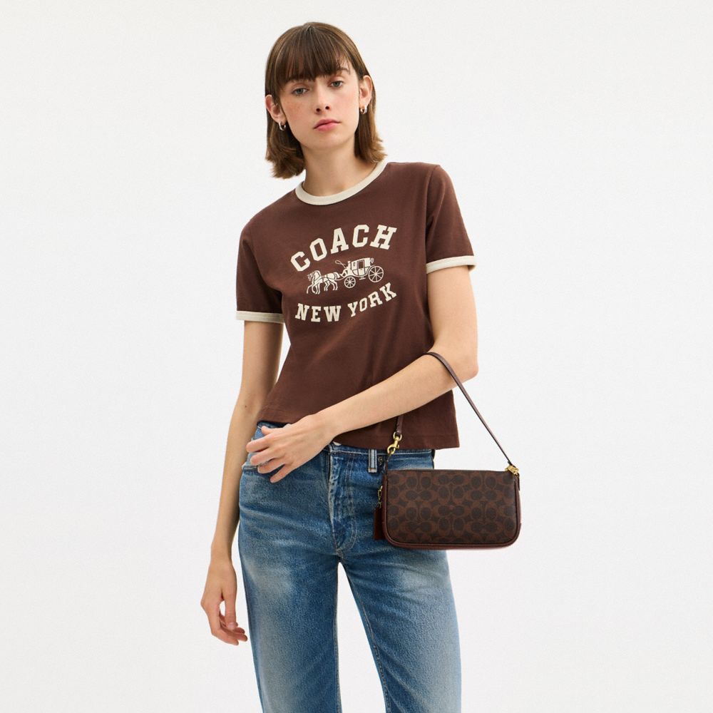 Coach Plaza Bag In Signature Canvas Brass Maple