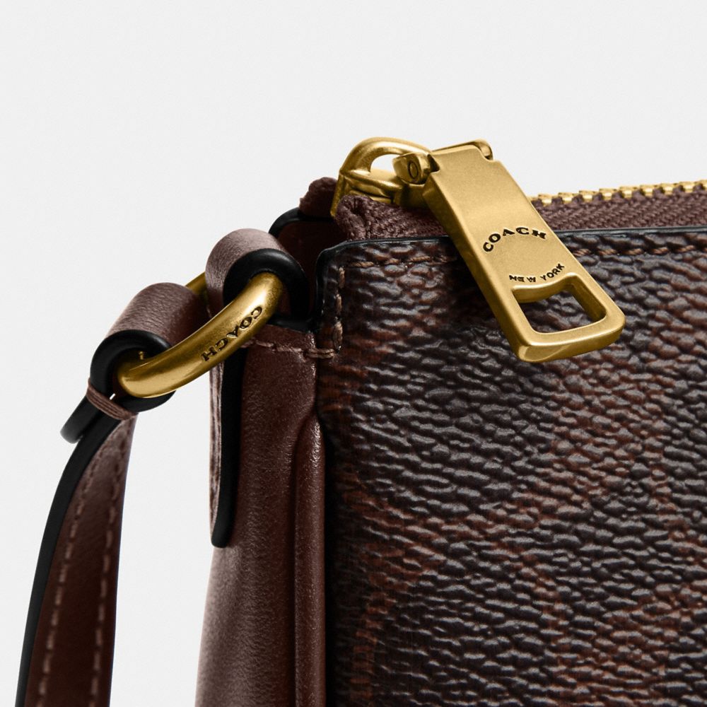 Coach Plaza Bag In Signature Canvas Brass Maple