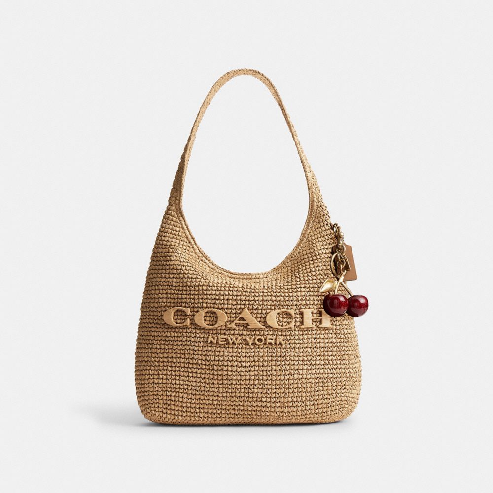 Coach Brooklyn Shoulder Bag 34 Brass Natural