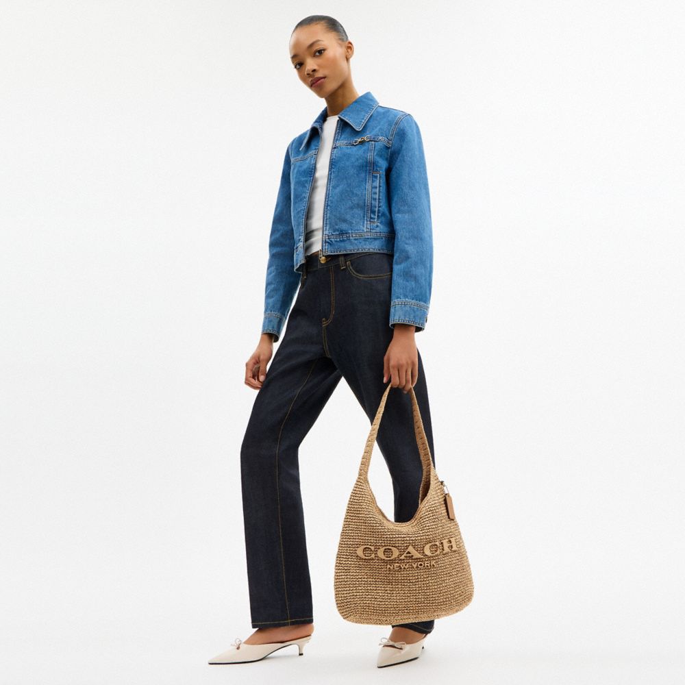 Coach Brooklyn Shoulder Bag 34 Brass Natural