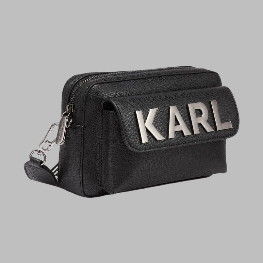 Karl Lagerfeld Maybelle camera crossbody black/gunmetal