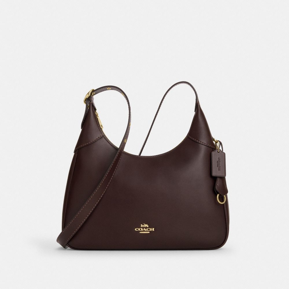 Coach Ella Shoulder Bag Gold Espresso