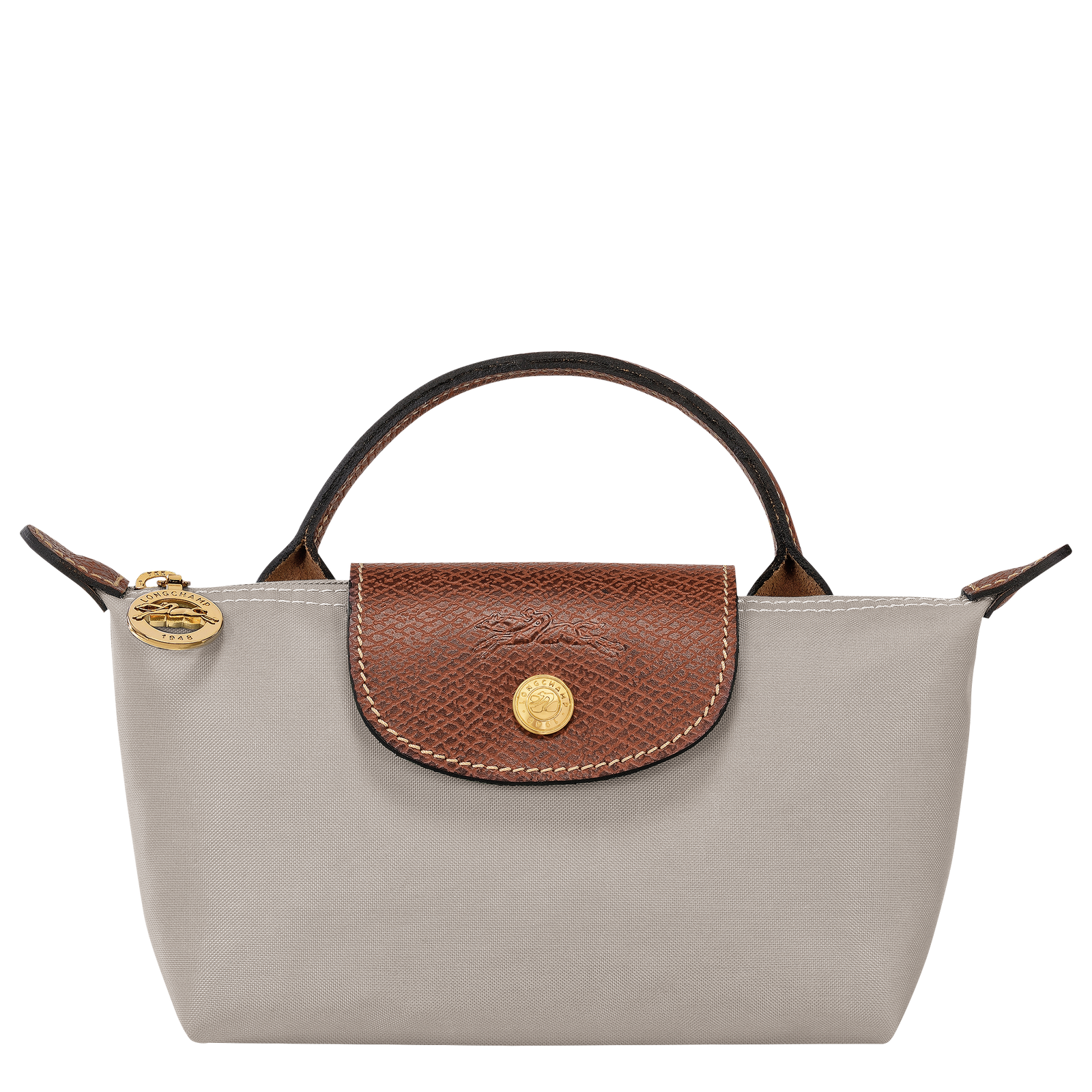 Longchamp Le Pliage Original Pouch with handle Pebble