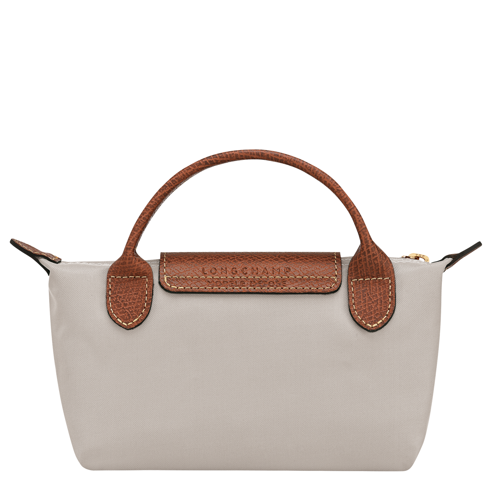 Longchamp Le Pliage Original Pouch with handle Pebble