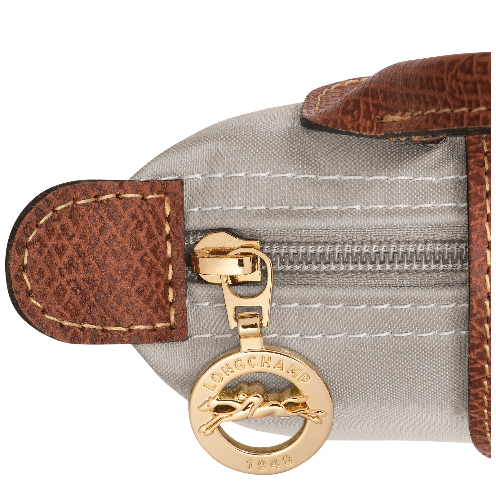 Longchamp Le Pliage Original Pouch with handle Pebble