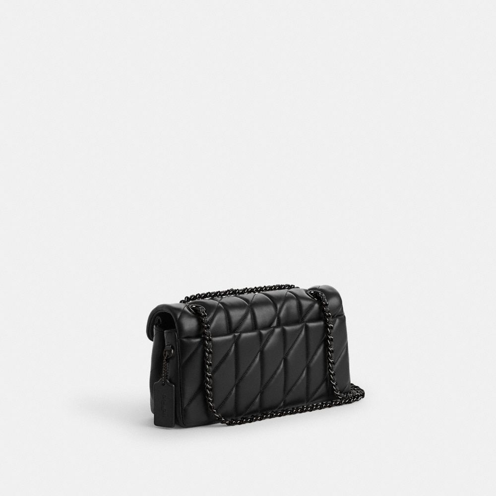 Coach Tabby Shoulder Bag 26 With Pillow Quilting Pewter Black