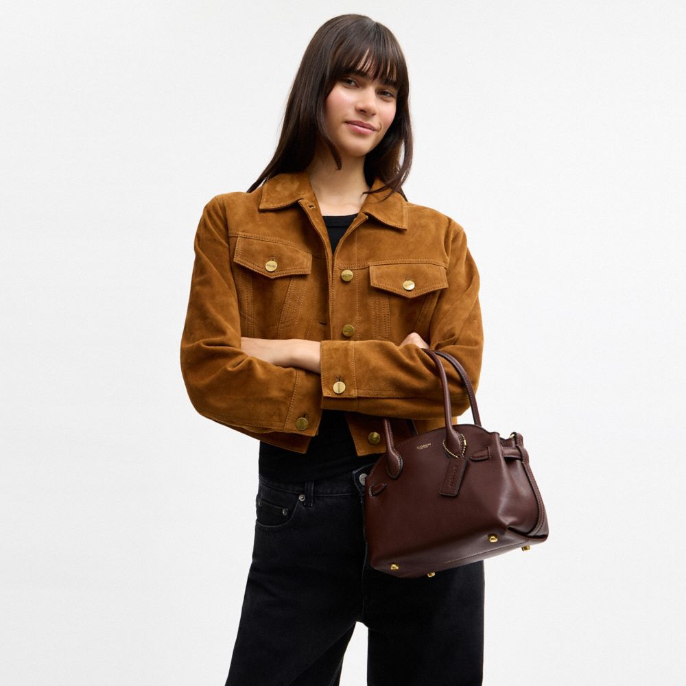 Coach Soft Empire Carryall Bag 21 Brass Maple
