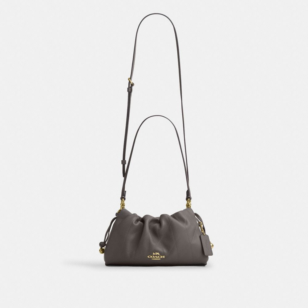 Coach Faye Shoulder Bag With Quilting Gold Slate