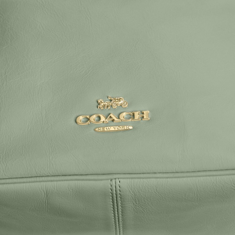Coach Mini Carey Crossbody Bag Gold Light Pistachio