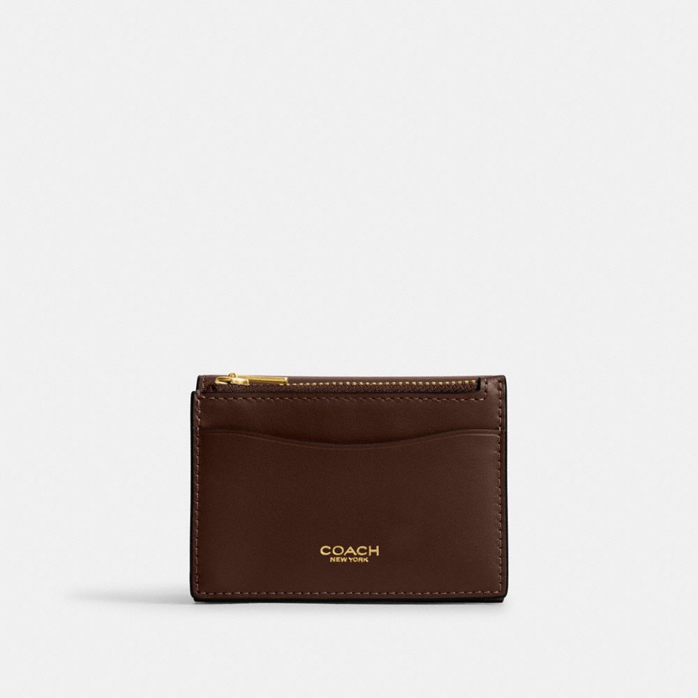 Coach Essential Card Holder Wallet Brass Maple