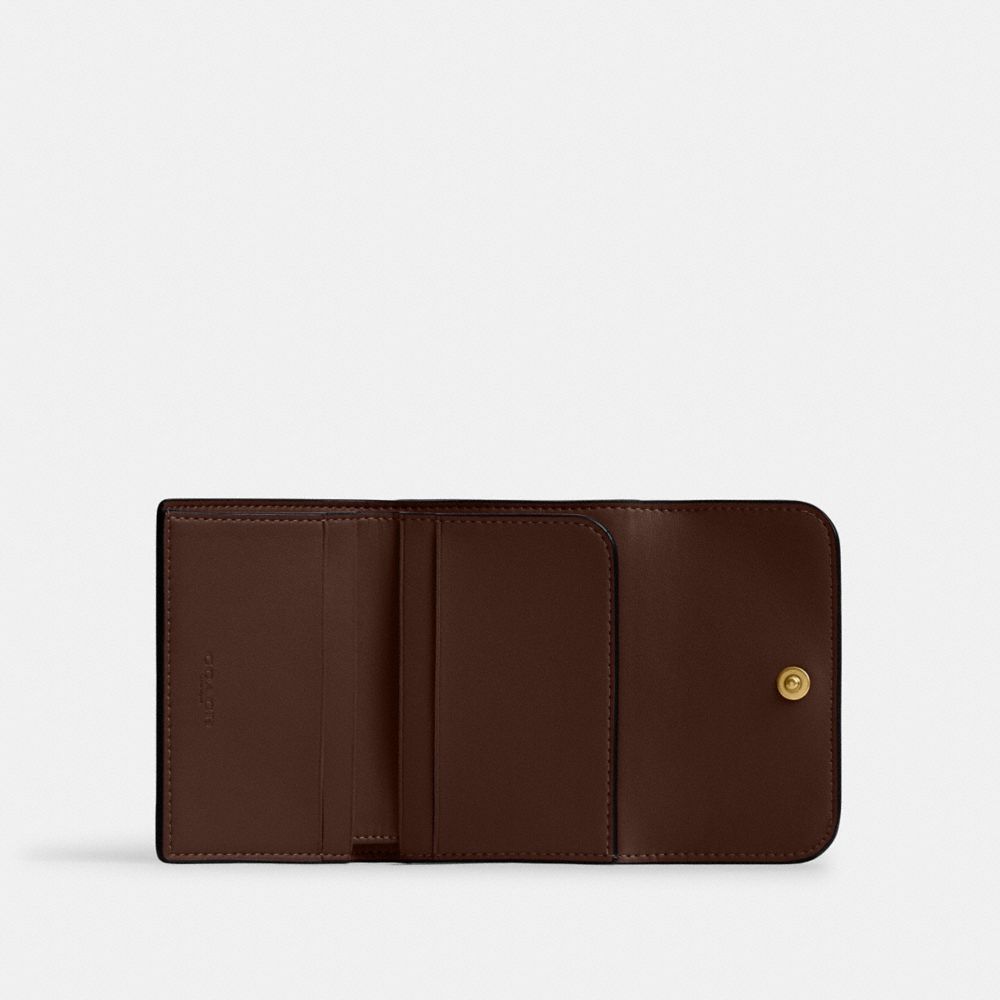 Coach Essential Card Holder Wallet Brass Maple