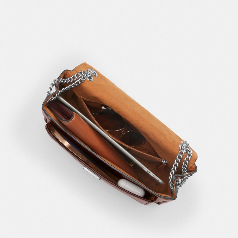 Coach Elodie Crossbody Bag Silver Maple