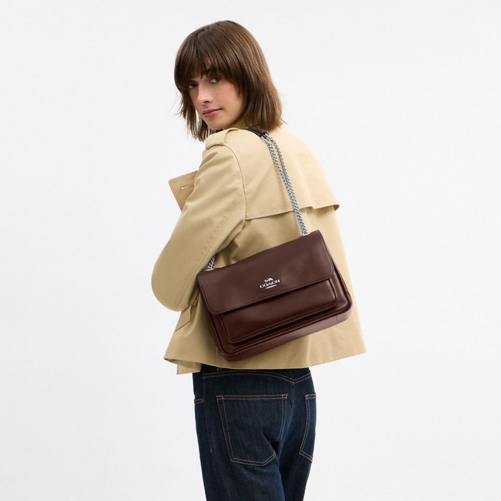 Coach Elodie Crossbody Bag Silver Maple