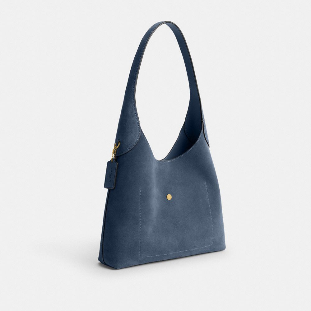 Coach Brooklyn Shoulder Bag 28 Brass Light Denim