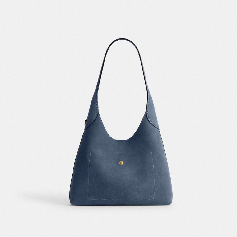 Coach Brooklyn Shoulder Bag 28 Brass Light Denim