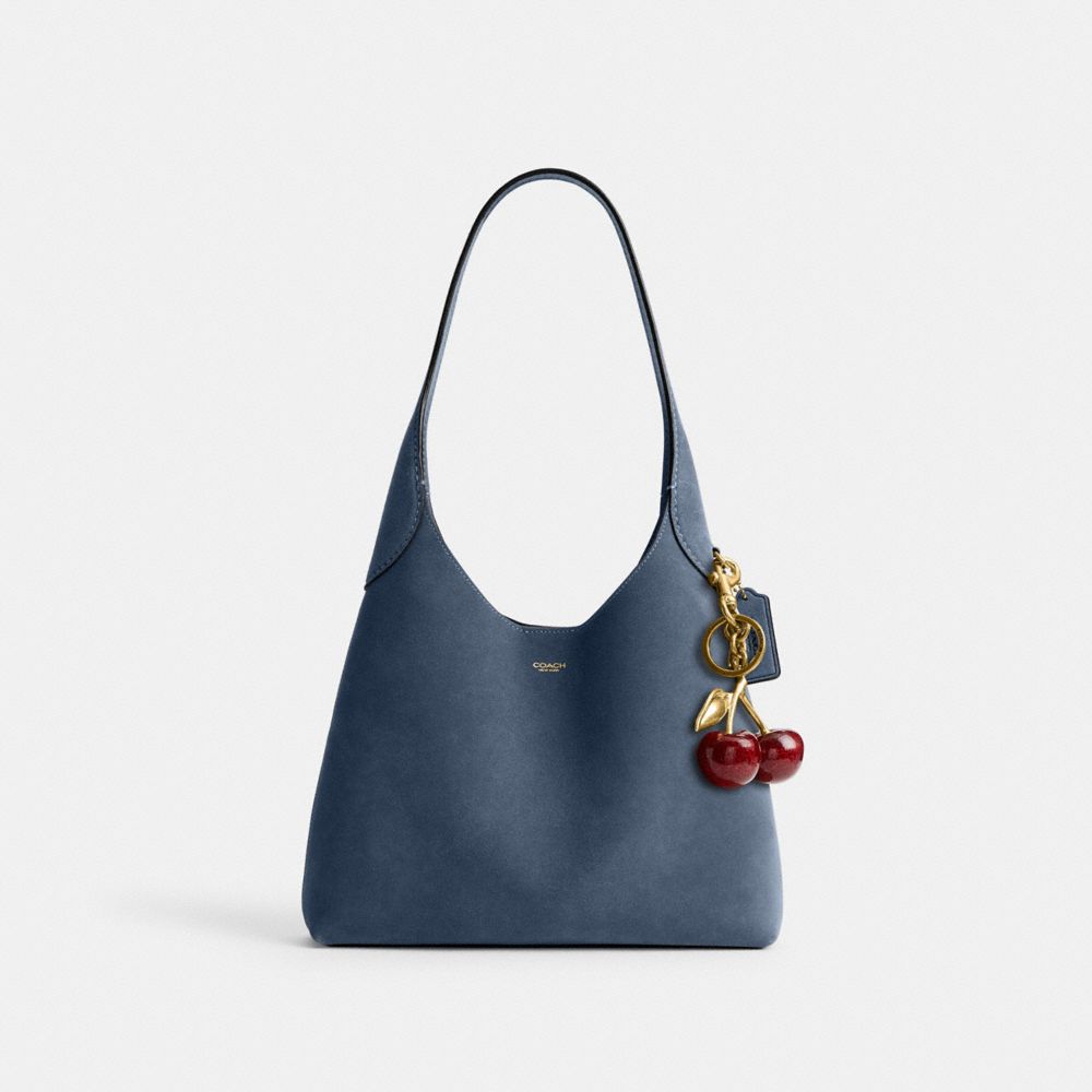 Coach Brooklyn Shoulder Bag 28 Brass Light Denim