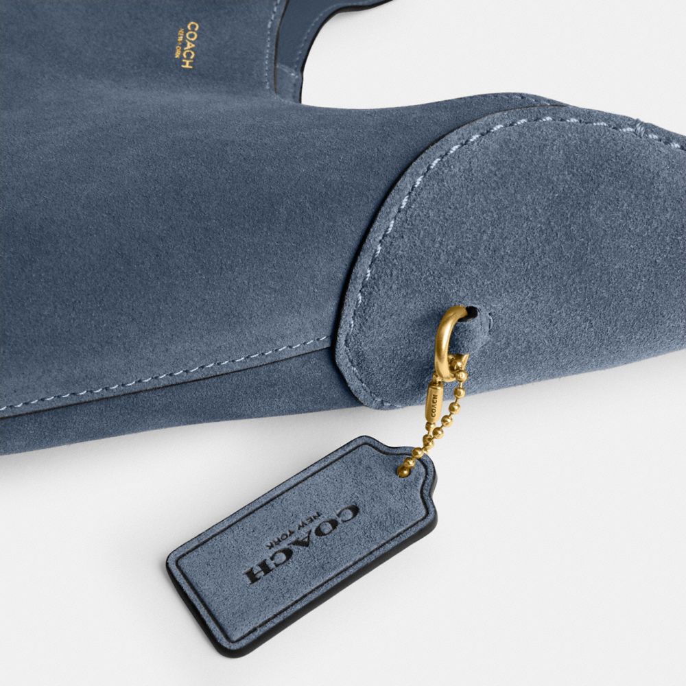 Coach Brooklyn Shoulder Bag 28 Brass Light Denim