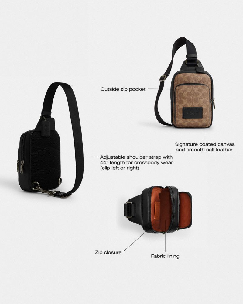 Racer Sling Pack In Signature Canvas