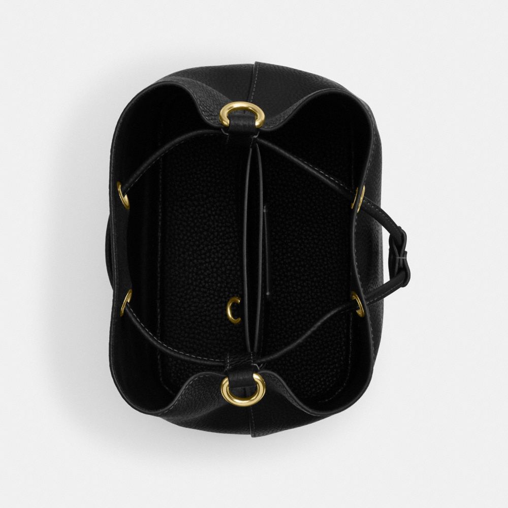 Coach Rowan Bucket Bag Gold Black