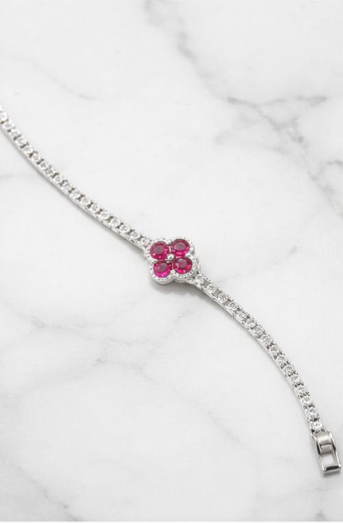Pink Clover Bracelet