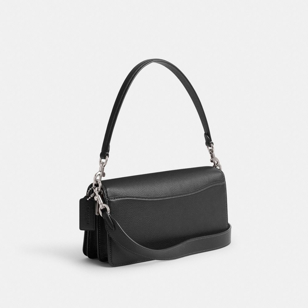 Coach Tabby Shoulder Bag 26 Silver Black