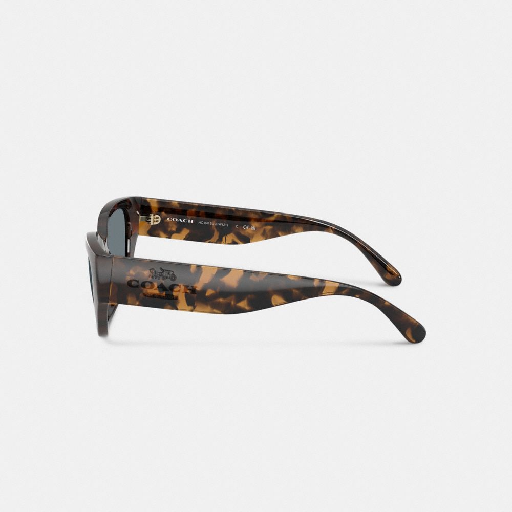 Coach Geometric Cat Eye Sunglasses Dark Tortoise