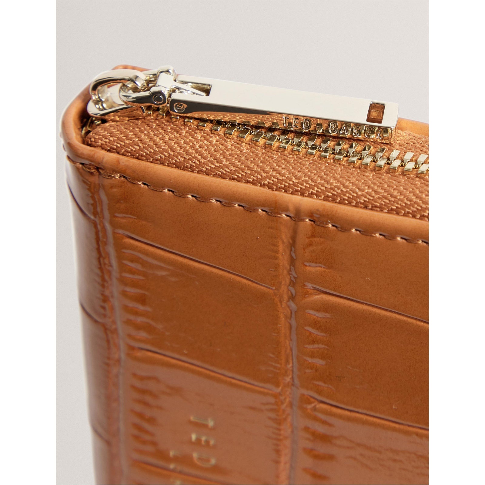 Croc Zip Around Purse