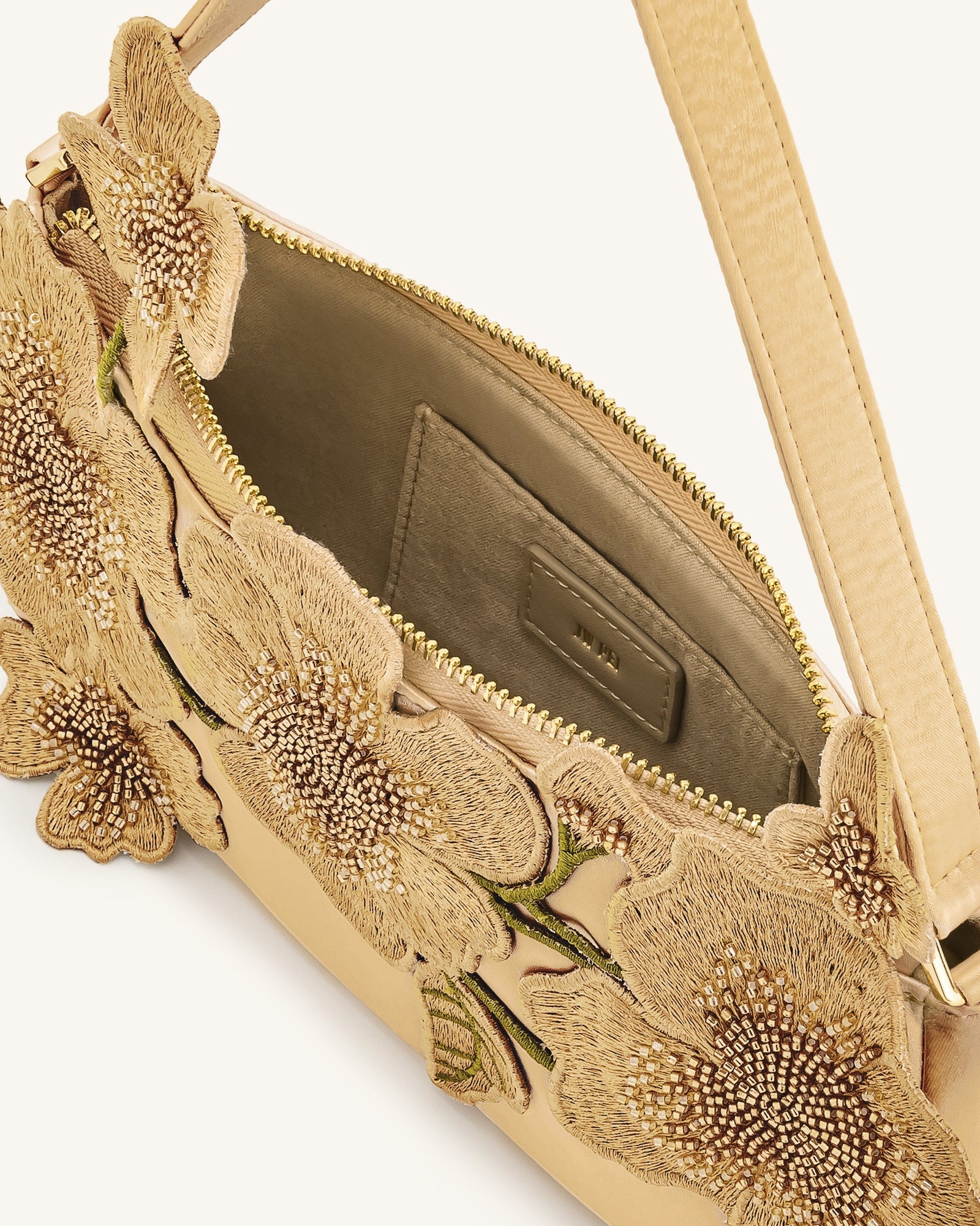 Leona Bead Embellished Shoulder Bag - Light Green
