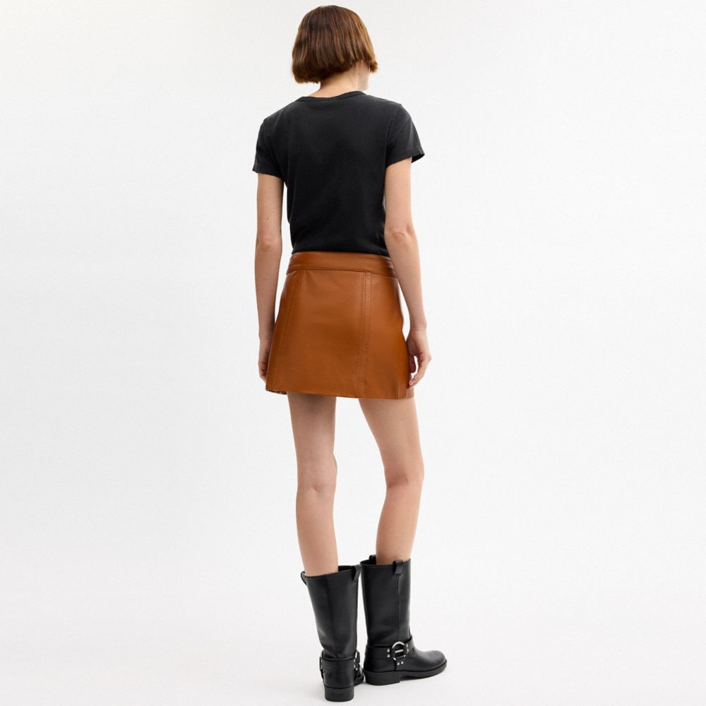 Mini Leather Heritage Skirt