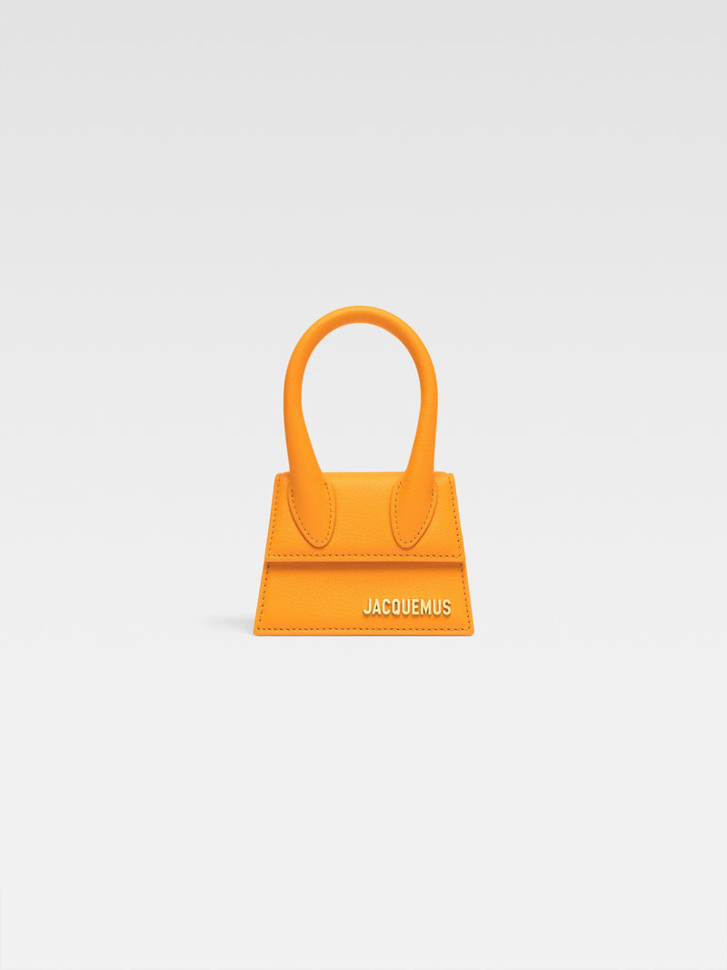 Jacquemus The Chiquito Soft Grained Leather Structured Bag Dark Orange