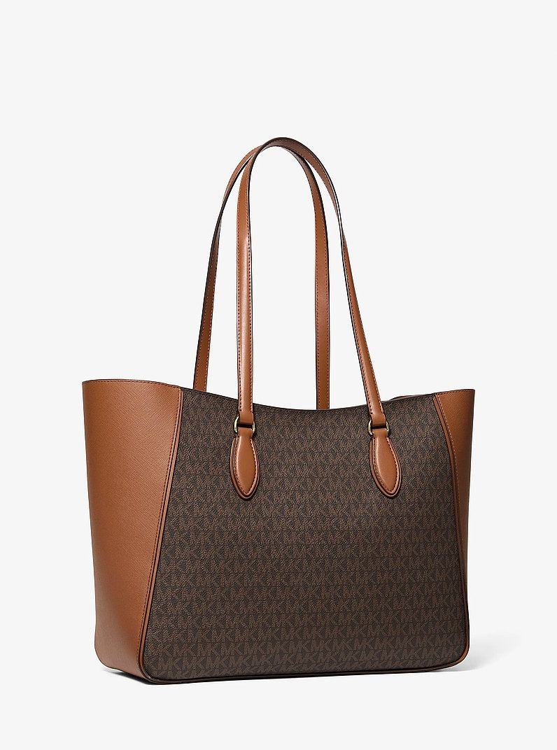 Michael Kors Jet Set Travel Large Signature Logo 3-in-1 Tote Bag Brown