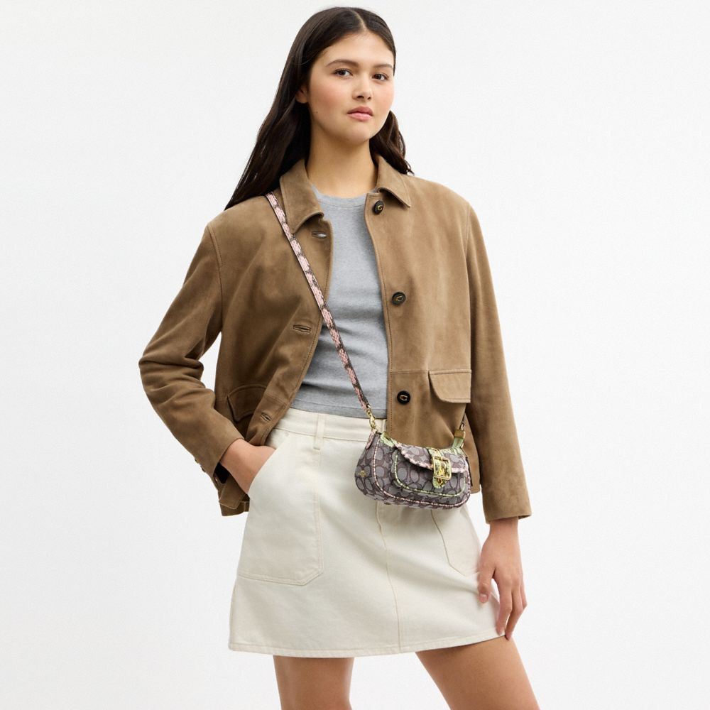 Ashton Mini Shoulder Bag In Signature Jacquard