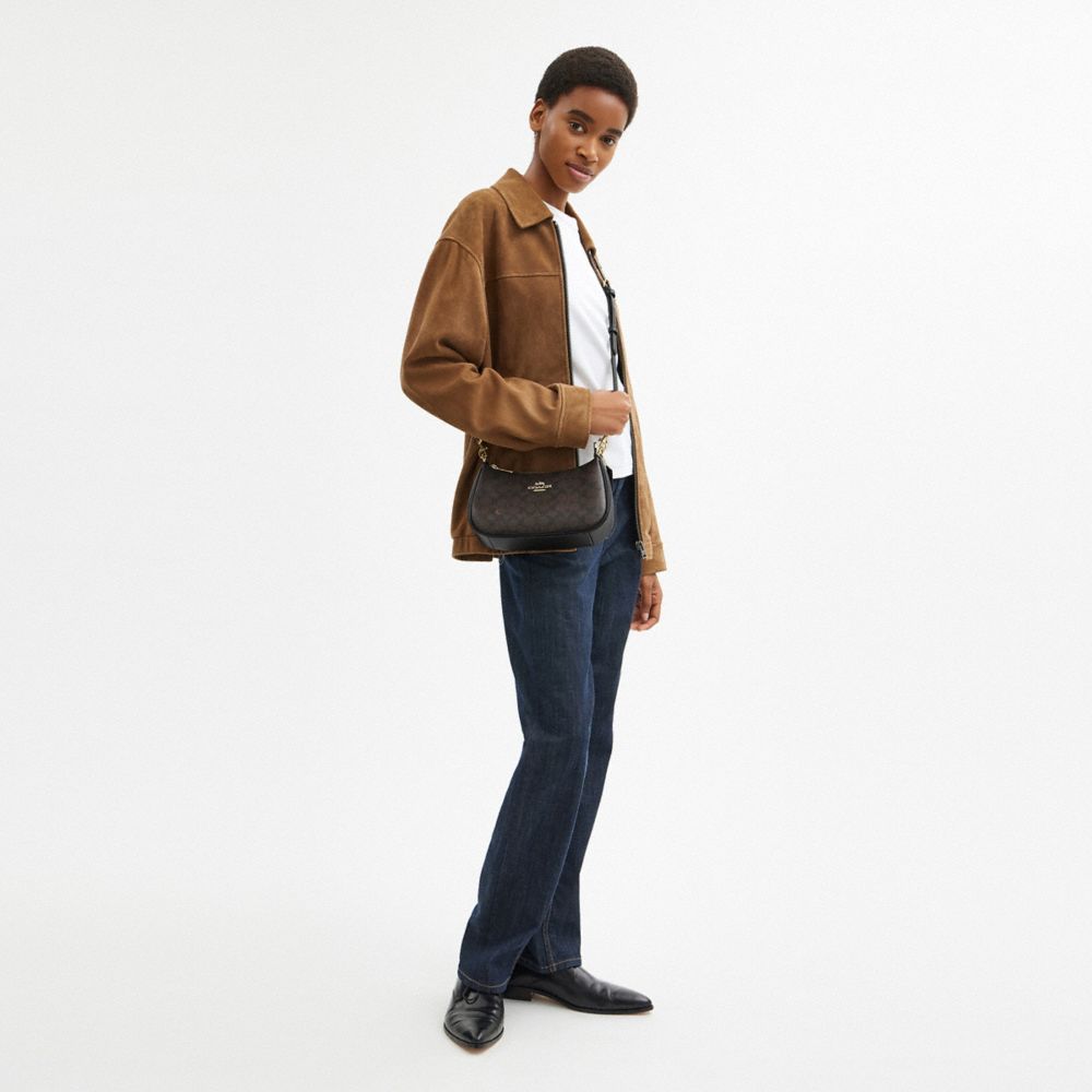Coach Teri Shoulder Bag In Signature Canvas