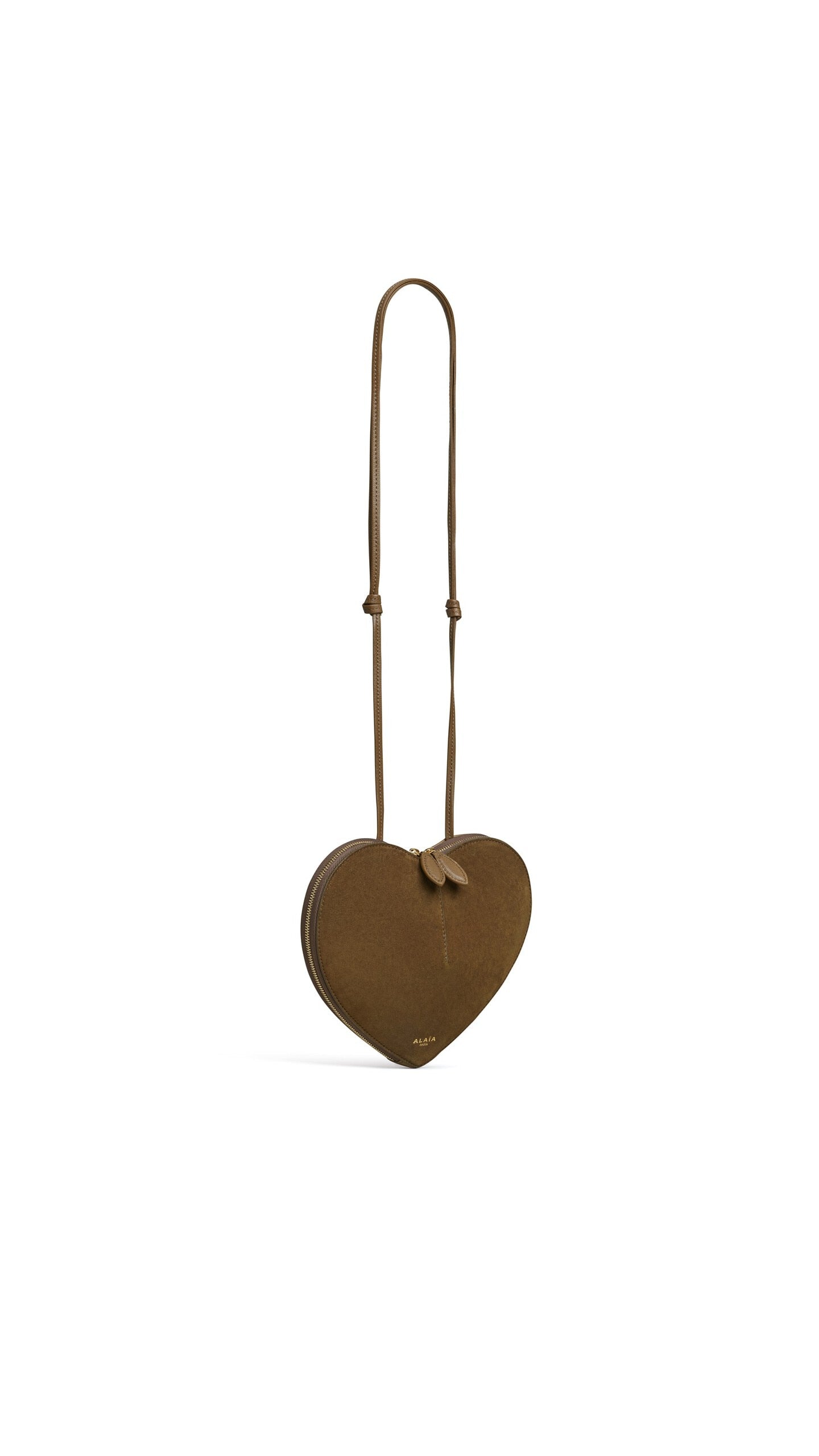 LE CŒUR BI-MATERIAL BAG IN LEATHER