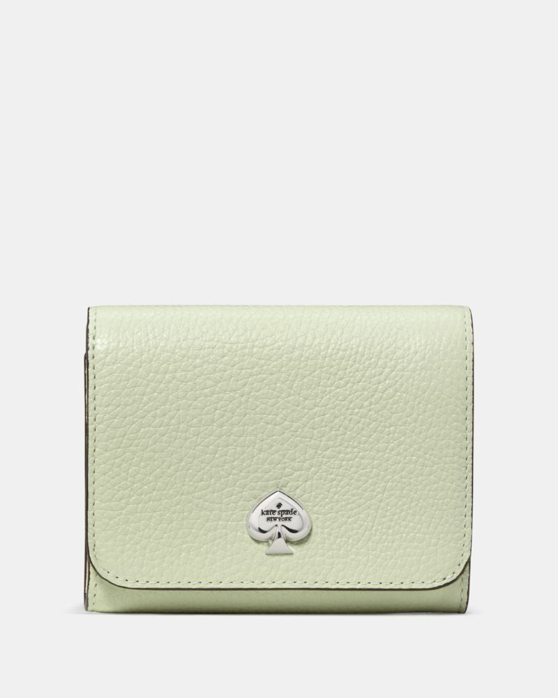 KateSpade Kayla Small L Zip Wallet Lime Frosting