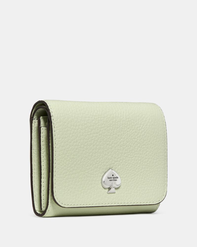 KateSpade Kayla Small L Zip Wallet Lime Frosting
