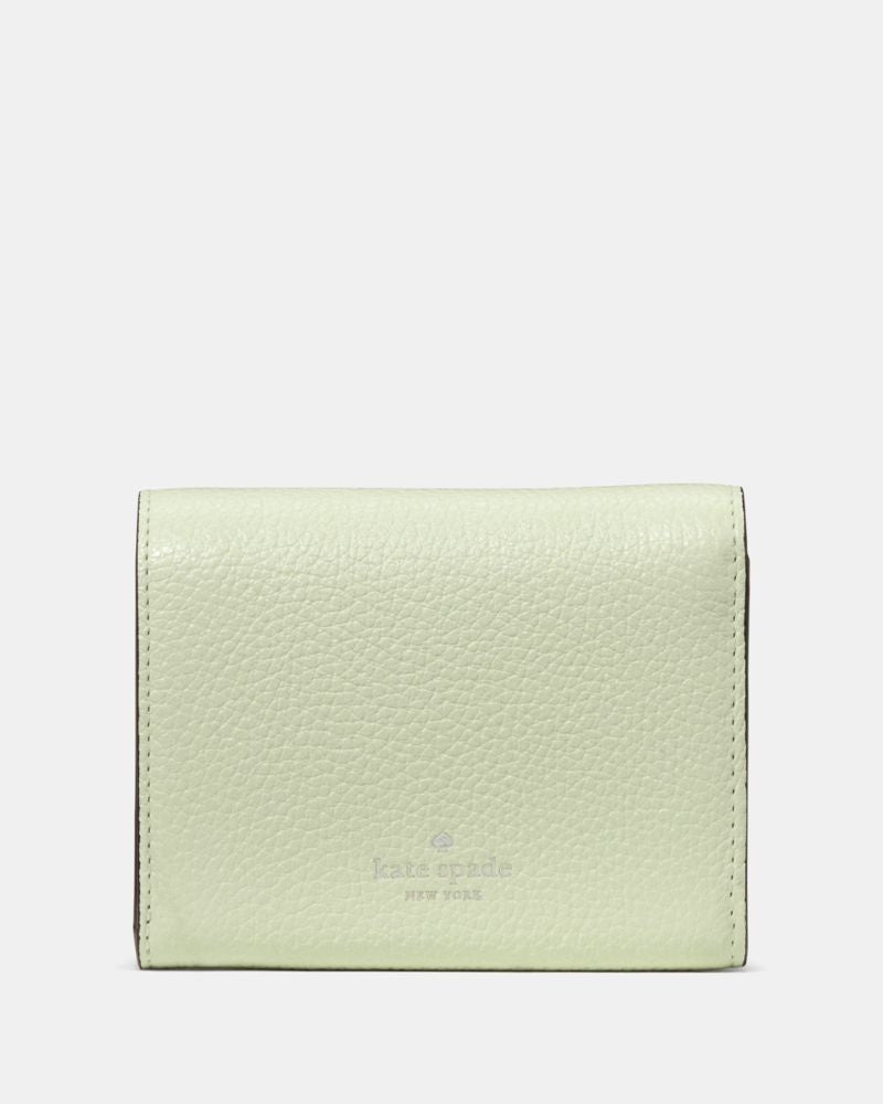 KateSpade Kayla Small L Zip Wallet Lime Frosting