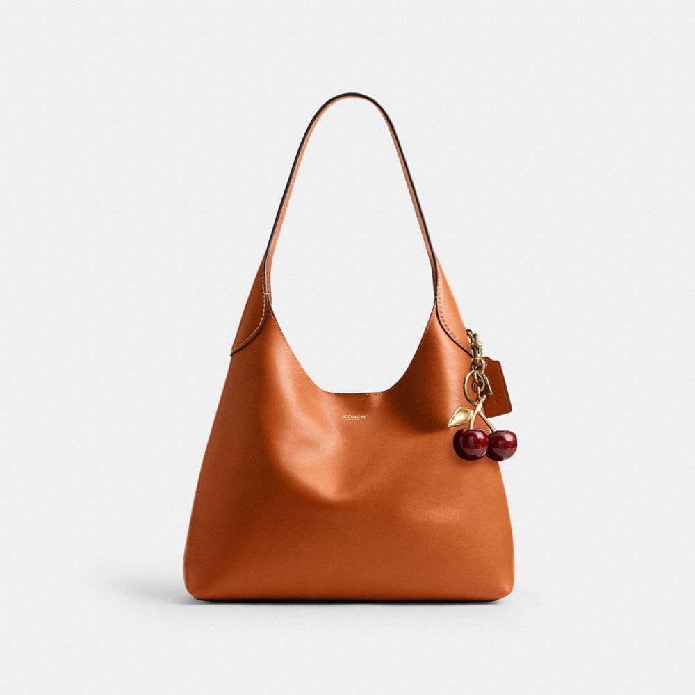 Coach Brooklyn Shoulder Bag 34 Brass Toffee