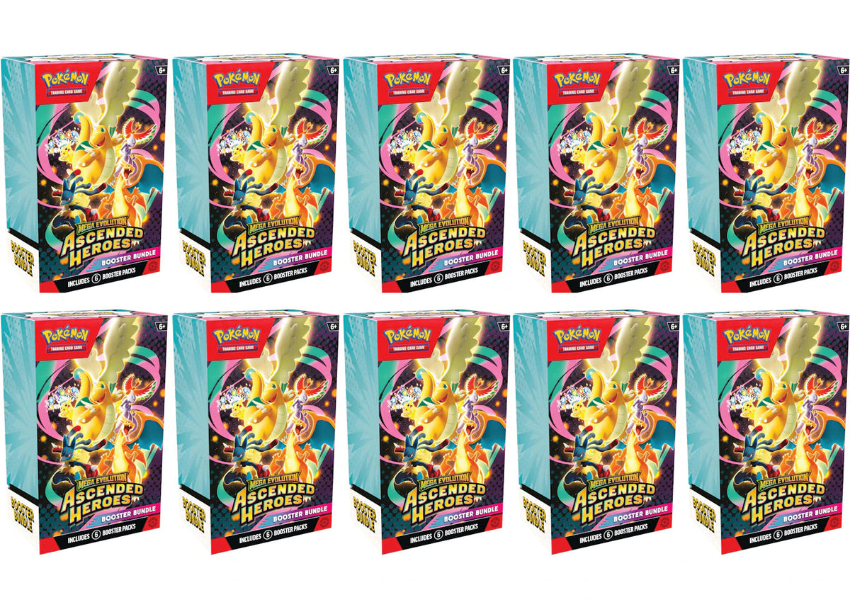 2026 Pokemon Mega Evolution Ascended Heroes Booster Bundle 10X Lot