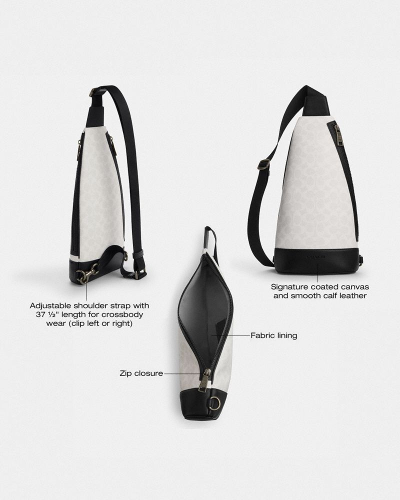 Dominic Sling Pack In Signature Canvas
