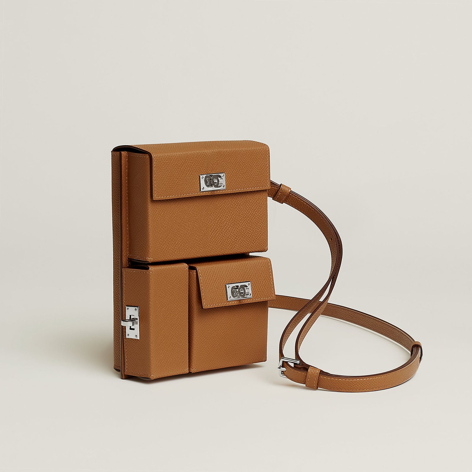 Hermes Kelly Multipocket To Go Pouch Gold