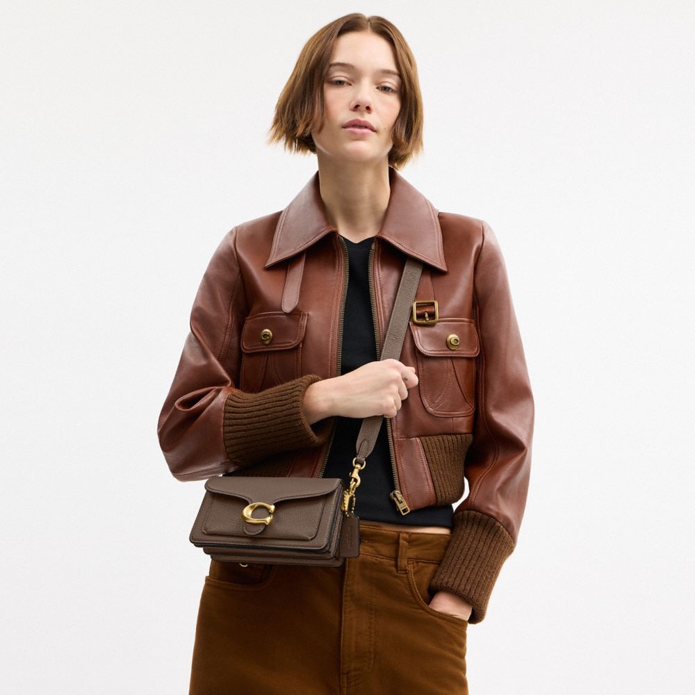 Coach Tabby Shoulder Bag 20 Brass Dark Stone