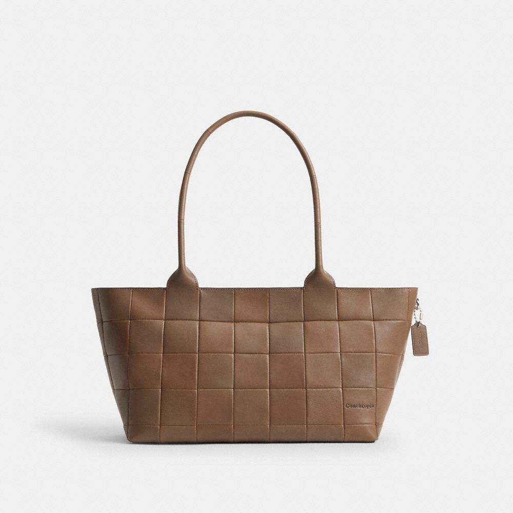 Coach Alter/Ego Large Tote Bag In Upcrafted Leather Dark Stone