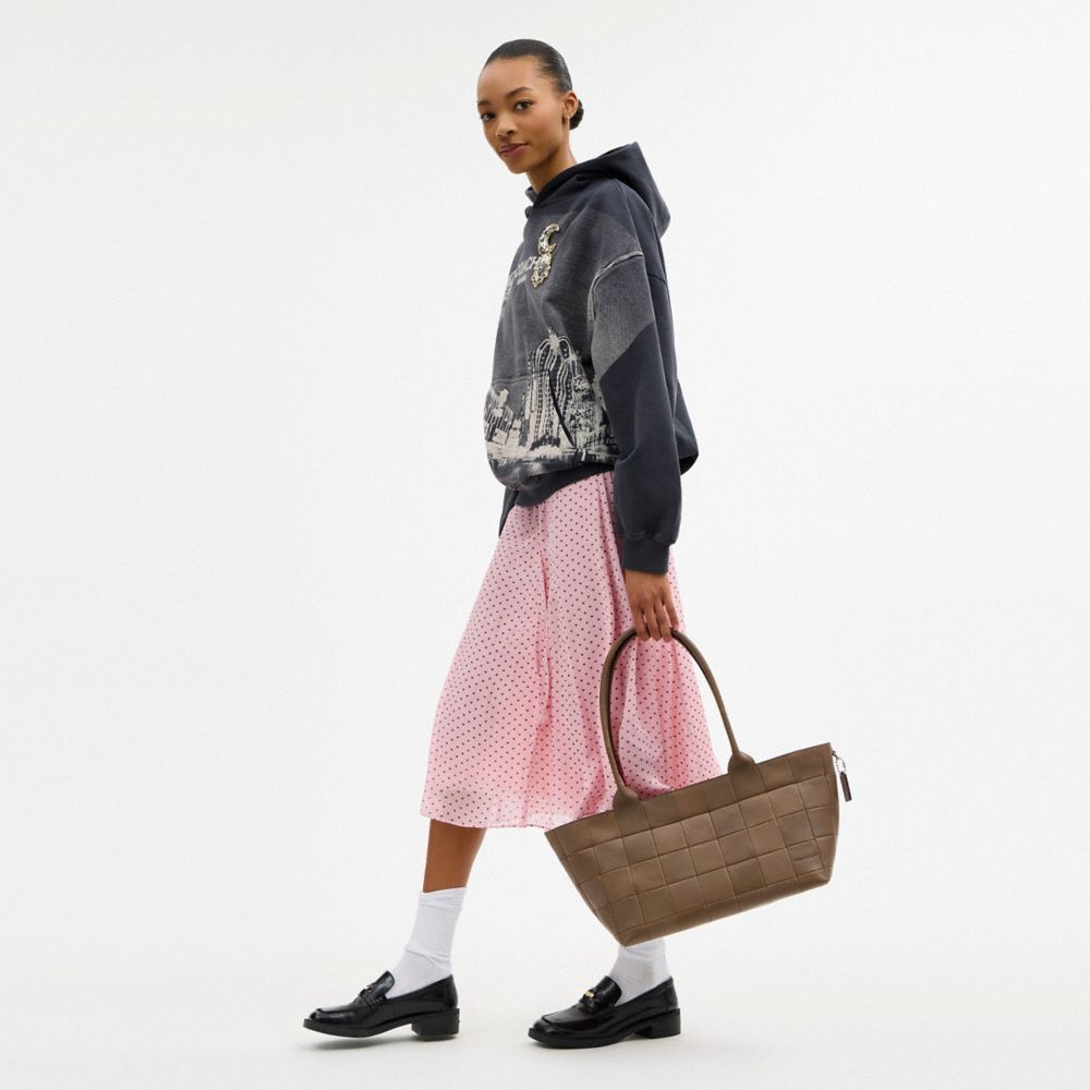 Coach Alter/Ego Large Tote Bag In Upcrafted Leather Dark Stone